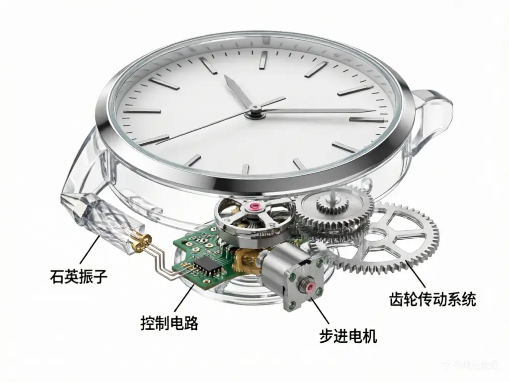 石英手表爆炸图2