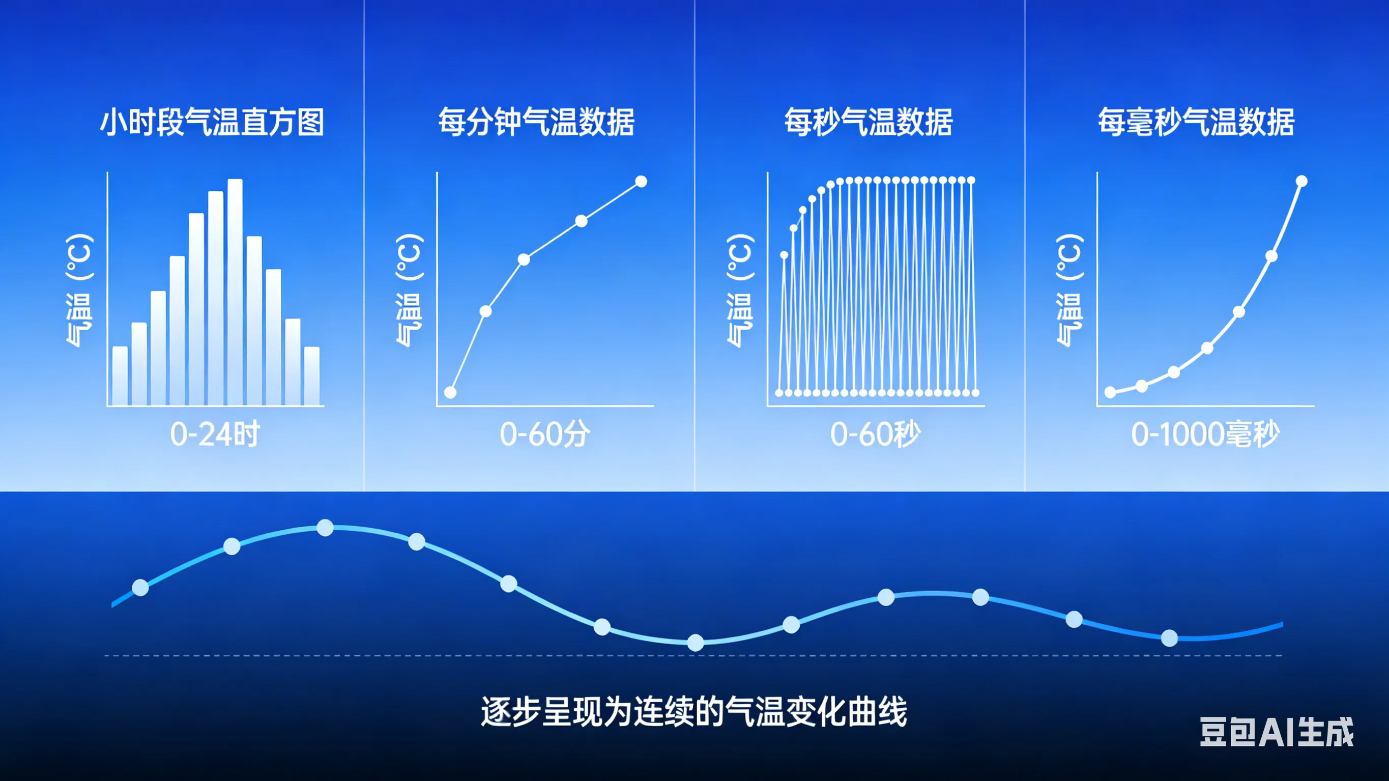 自然界的气温连续变化曲线
