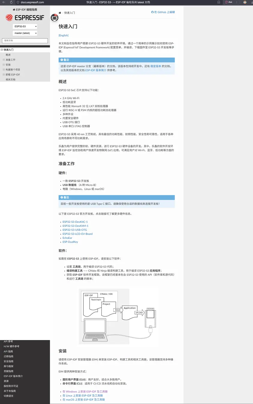 ESP-IDF乐鑫官方文档