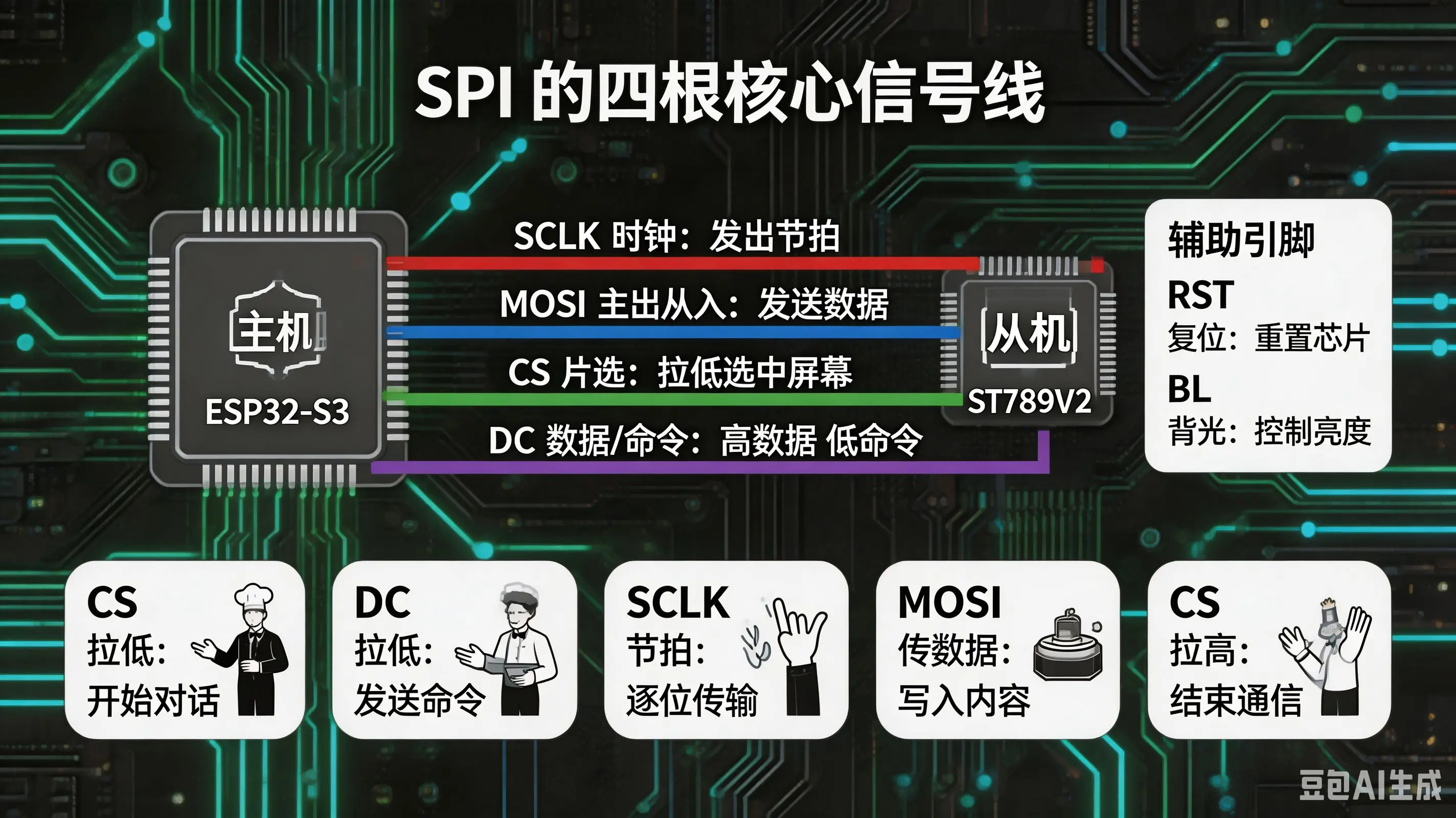 SPI 四根核心信号线