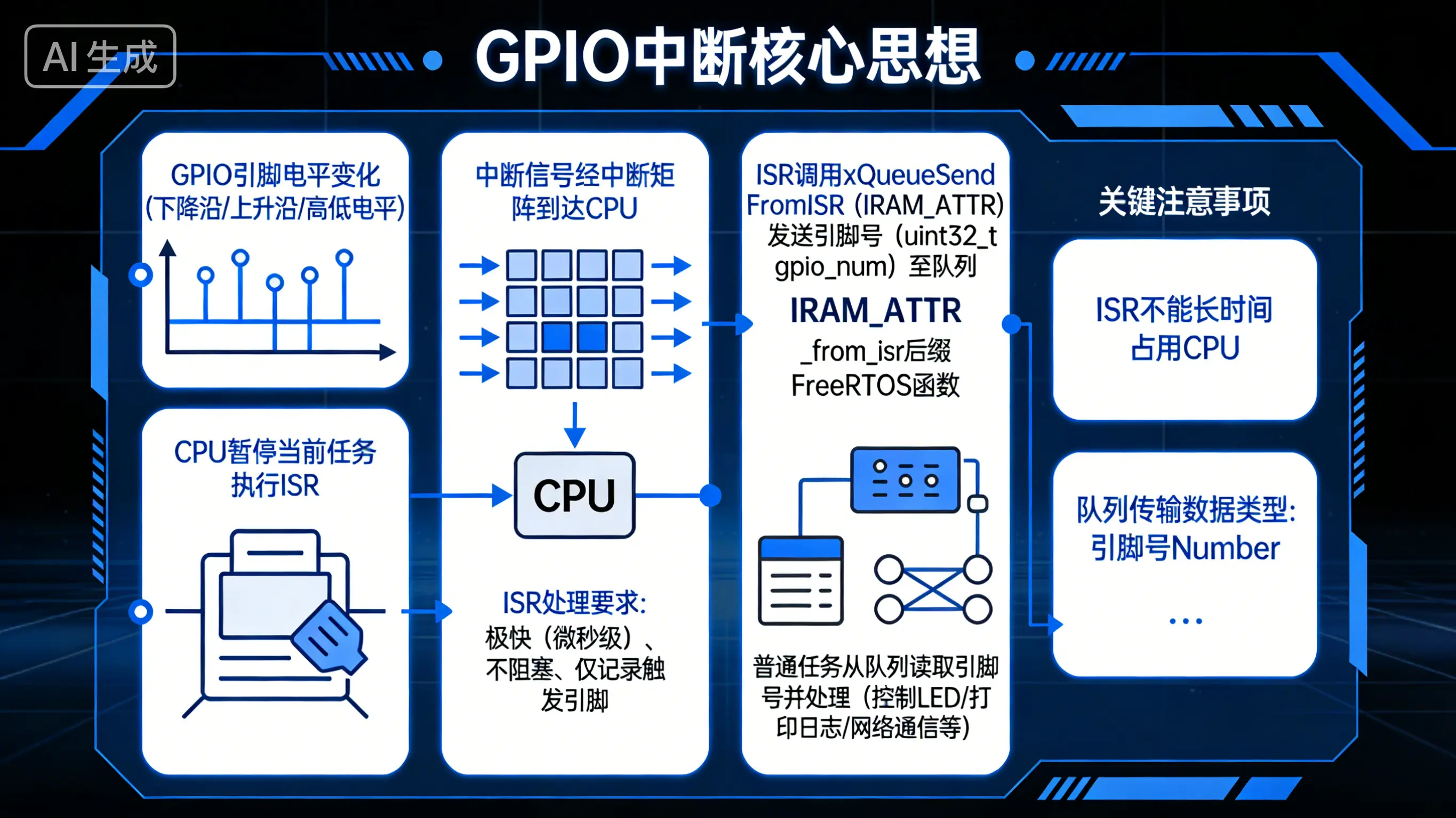 GPIO中断及CPU响应并执行ISR流程2