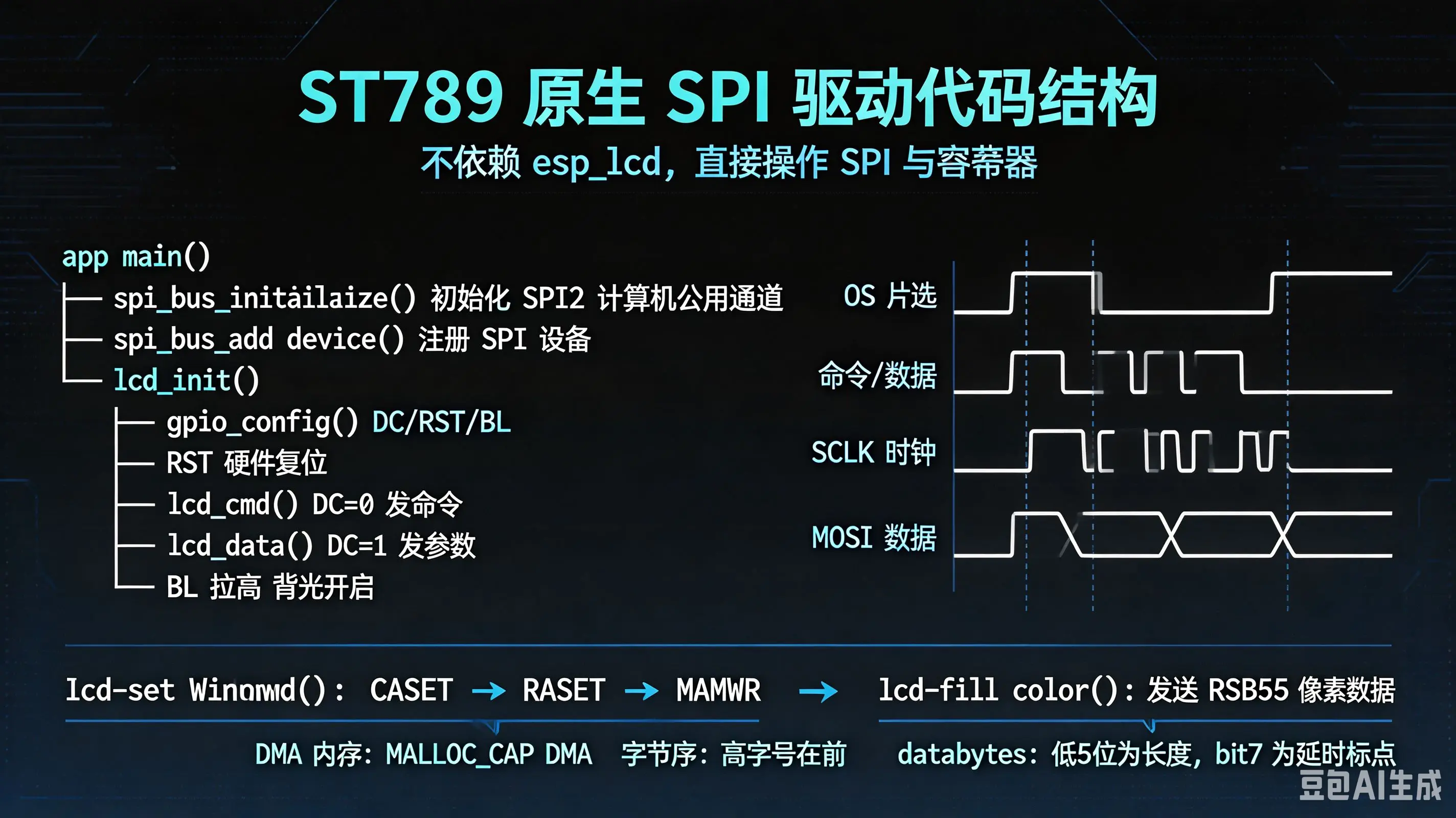 原生 SPI 驱动代码结构总览
