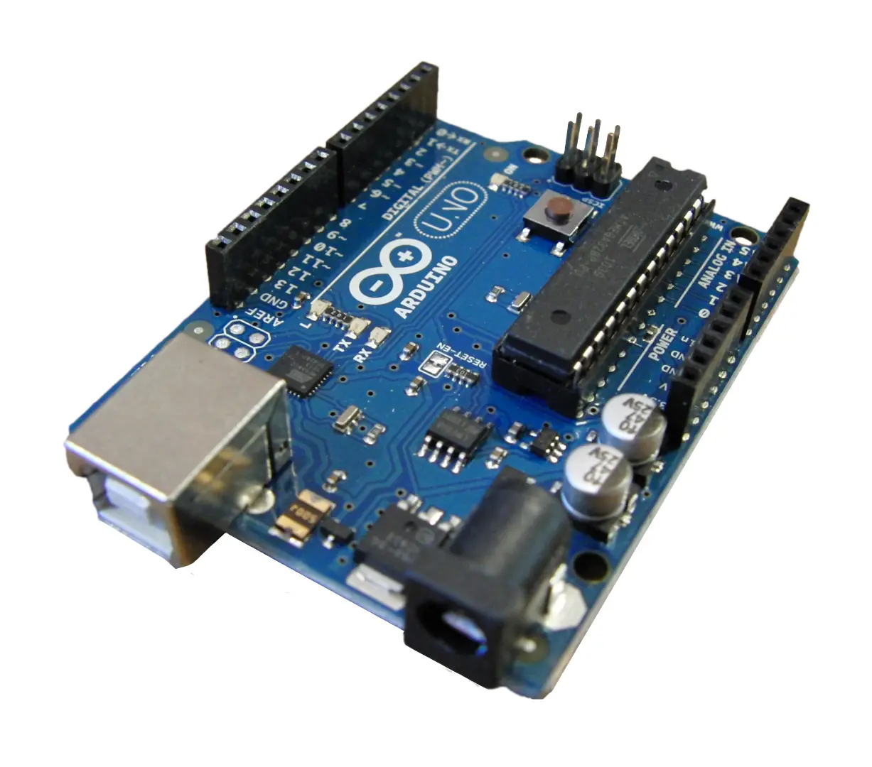 Arduino开发板斜视图